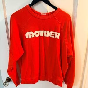 NWOT MOTHER Red sweatshirt L